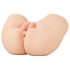PDX Elite - 2-ühes vibratsiooniga masturbaator (naturaalne)