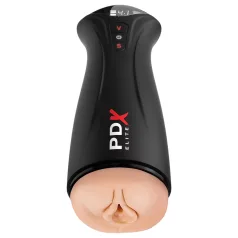 PDX Elite - vaakum masturbator vibratsiooniga - must