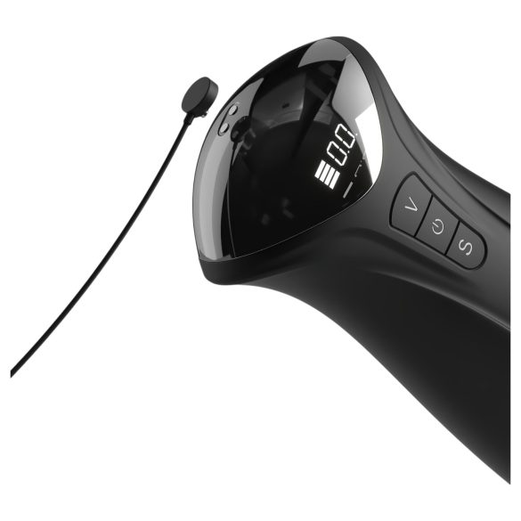 PDX Elite - vaakum masturbator vibratsiooniga - must