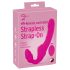 Rihmavaba Strap-On - reguleeritav vibraator (roosa)