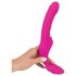 Rihmavaba Strap-On - reguleeritav vibraator (roosa)