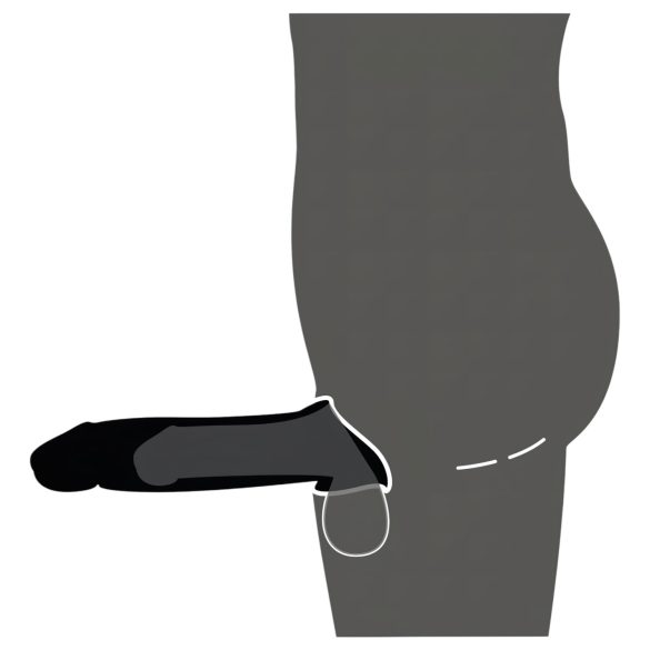 Rebel - akuga vibreeriv peenisehülss - must