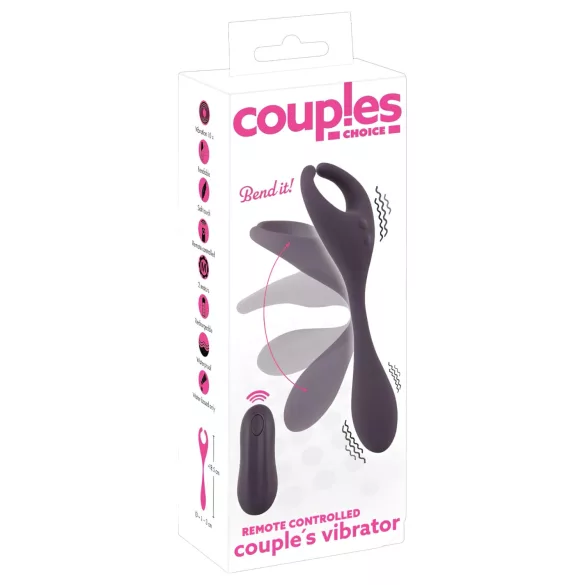 Couples Choice - kaugjuhitav kahe mootoriga vibreerija - lilla, laetav