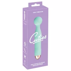   Cuties Mini Wand - akutoitega, veekindel massaaživibraator (roheline)
