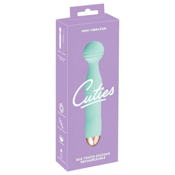 Cuties Mini Wand - veekindel akupesaga masseeriv vibraator (roheline)