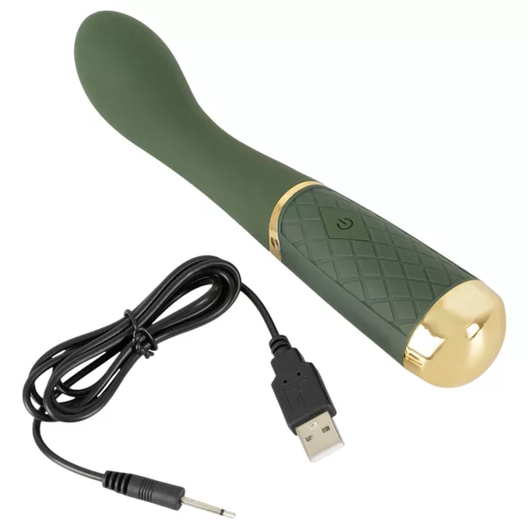 Emerald Love - G-punkti vibraator - laetav, veekindel - roheline