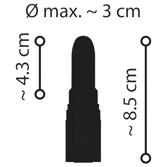 Emerald Love - laetav mini vibraator - veekindel - punane