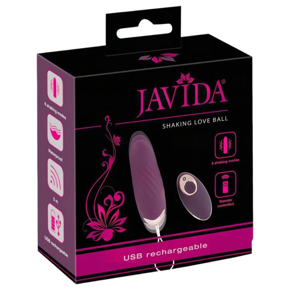 Javida Shaking Love - raadio, tõukleva vibratsiooniga muna (lilla)