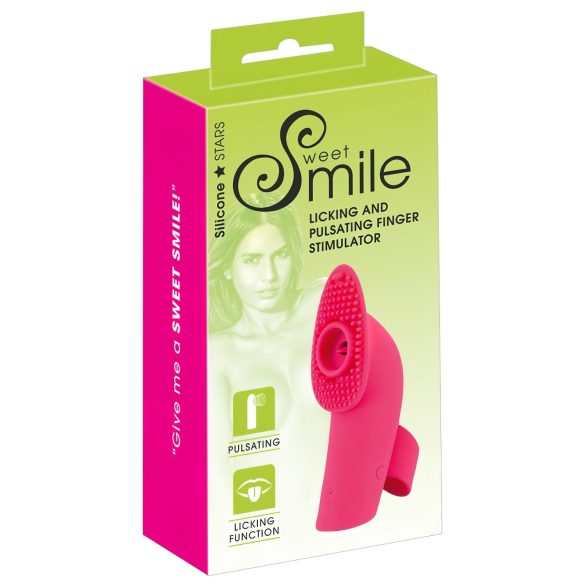 SMILE Licking - õhuimpulsi keelega sõrmvibraator (roosa)