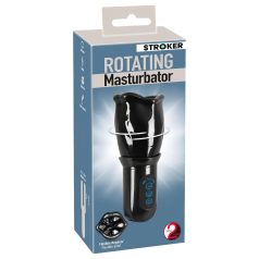 STROKER - pöörlev masturbator meestele - akuga, must