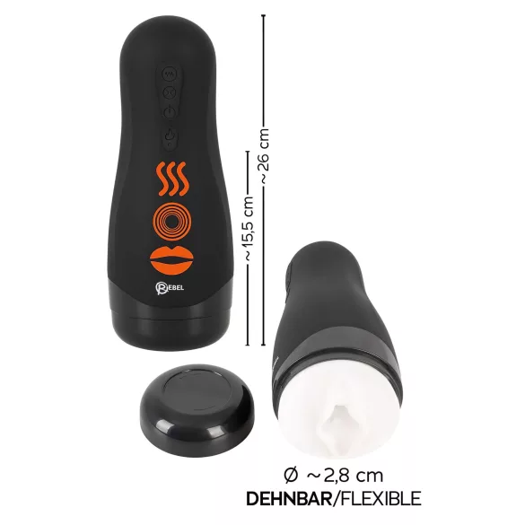 Rebel 3 Function - akuga, soojendusega kunstvagina masturbaator