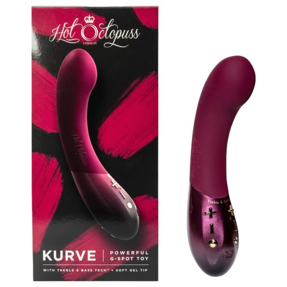 Hot Octopuss Kurve - akuga, veekindel G-punkti vibraator (lilla)