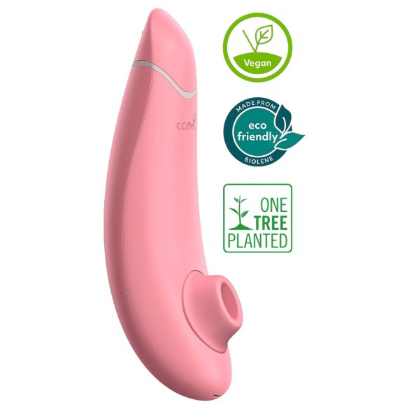 Womanizer Premium Eco - taaskasutatav õhulainega kliitoristimulaator (roosa)