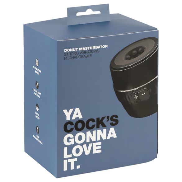 Ya Cock's Donut - akuga veekindel meeste masturbaator (must)