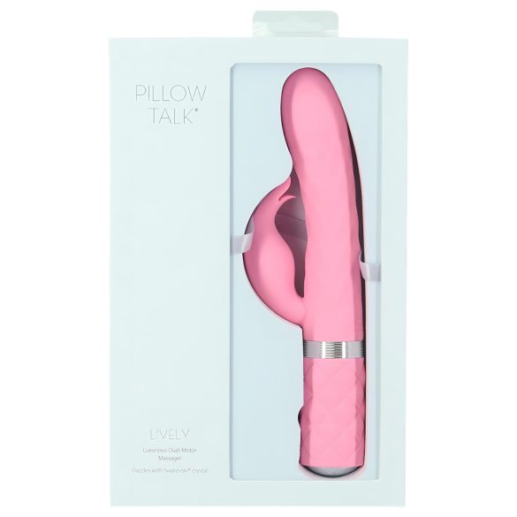 Pillow Talk Lively - laetav, kliitorivarrega vibraator (roosa)