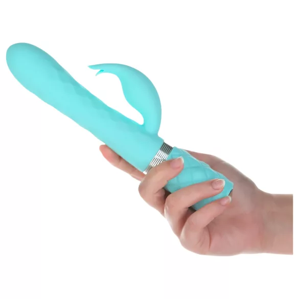 Pillow Talk Lively - akuga, kliitorivarrega vibraator (türkiis)
