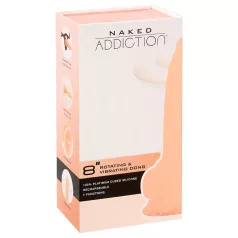 Naked Addiction - pöörlev vibraator - 20 cm - naturaalne