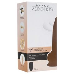   Naked Addiction Rotating 7 - pöörlev vibraator (18 cm) - naturaalne