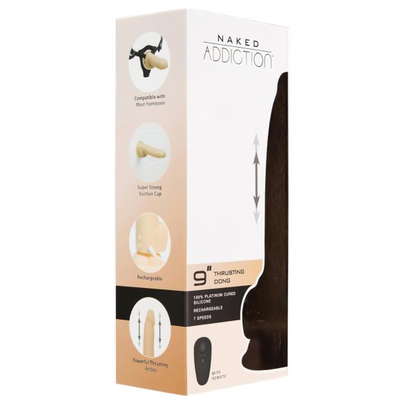 Naked Addiction Thrusting 9 - tõukevibraator - naturaalne (23cm)