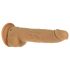 Naked Addiction Thrusting 9 - tõuklev vibraator - tume (23cm)