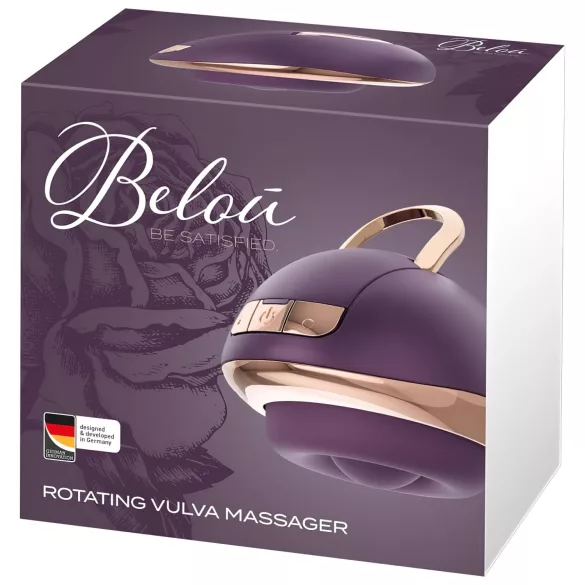 Belou - aku vibraator vulvamassaažiks pöörleva otsaga - lilla