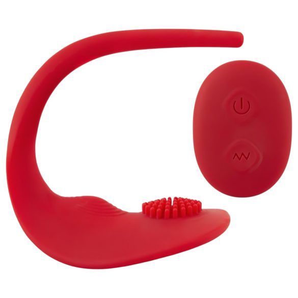 SMILE Slim Panty - akuga, juhtmeta kliitori vibraator (punane)