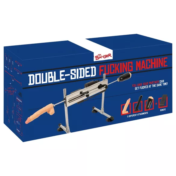 The Banger Fucking Machine - topelt seksimasin - 2 dildot ja 1 kunsttupp