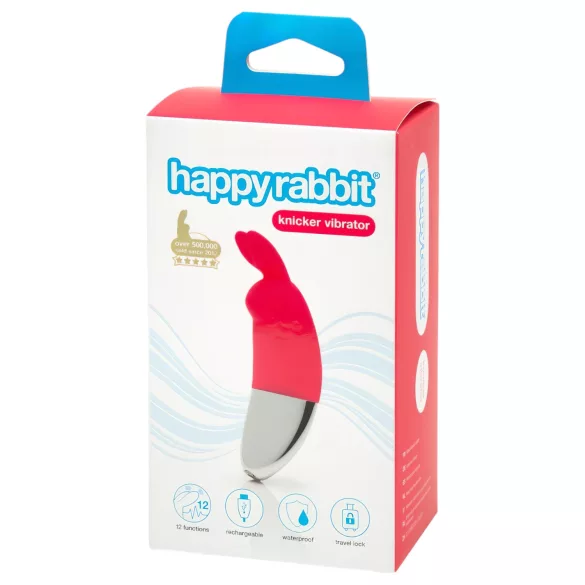 Happyrabbit Knicker - kliitorivibraator - laetav - punane