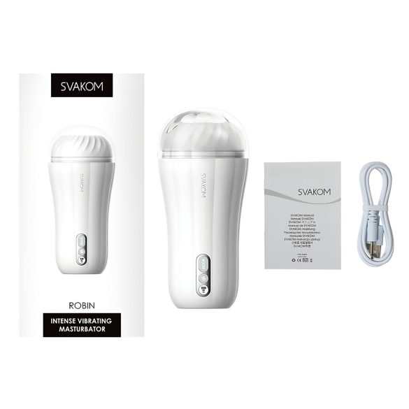 Svakom Robin - akuga masturbaator - valge