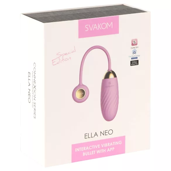 Svakom Ella Neo - vibro-muna appiga juhitav roosa