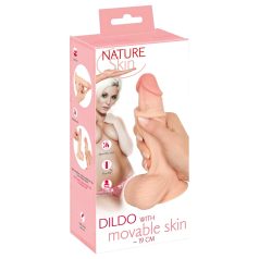 Nature Skin - dildo nahaga - 19cm naturaalne