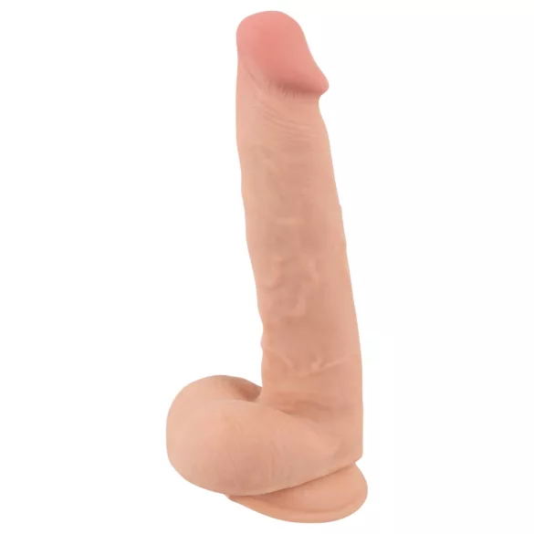Nature Skin - dildo nahkkattega - 25cm naturaalne