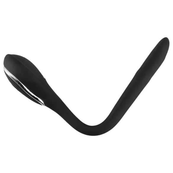 Penis Plug - vibraator dilataator - aku - must - 1cm