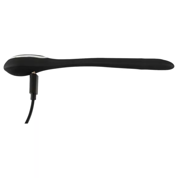 Penis Plug - vibraator dilataator - aku - must - 1cm