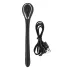 Penis Plug - vibraator dilataator - aku - must - 1cm