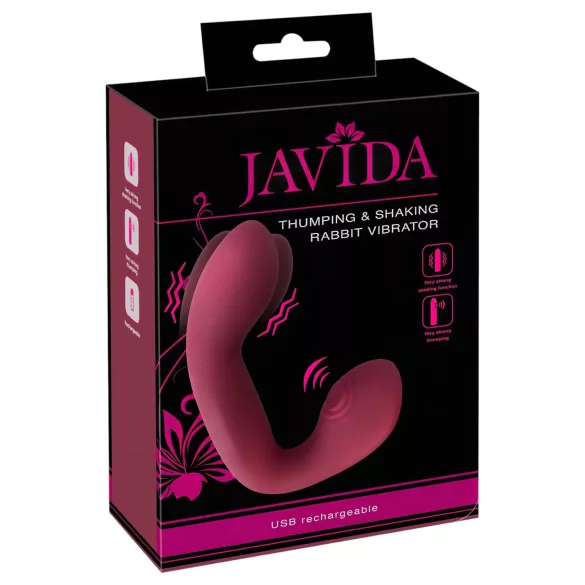 Javida Thumping - pulseeriv G-punkti ja kliitori vibraator (punane)