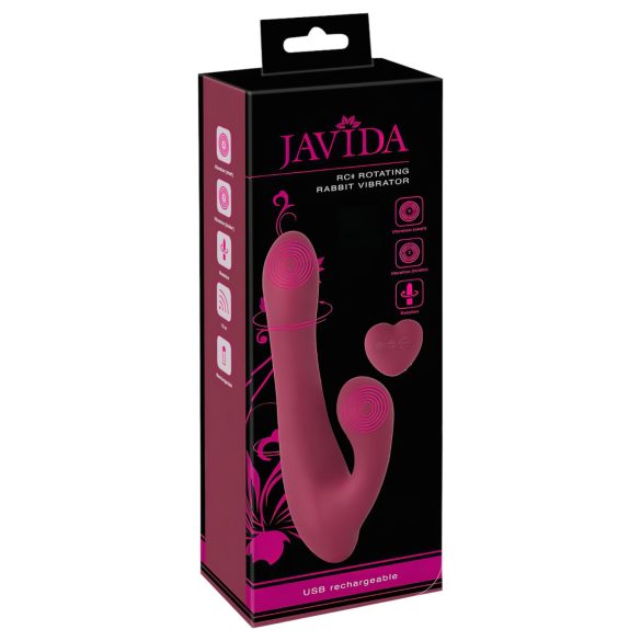 Javida - raadiovõngete ja kliitorihoovaga pöörlev vibraator (punane)