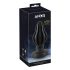 ANOS - pehme ribitud anaalpistik - 7cm (must)