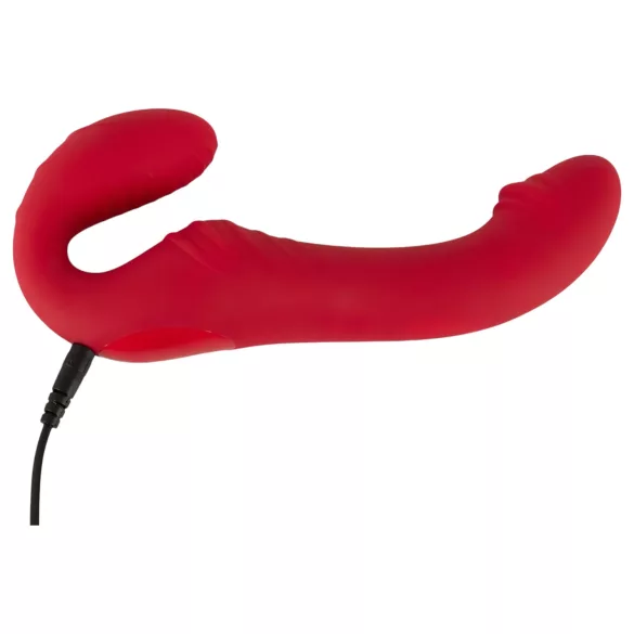 You2Toys - juhtmevaba strap-on vibraator - punane