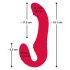 You2Toys Strapless - juhtmeta, rihmadeta vibreerija (punane)
