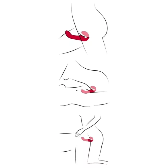 You2Toys - juhtmevaba strap-on vibraator - punane