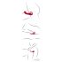 You2Toys Strapless - juhtmeta, rihmadeta vibreerija (punane)