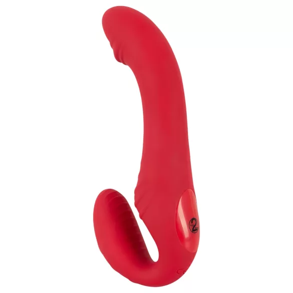 You2Toys - juhtmevaba strap-on vibraator - punane