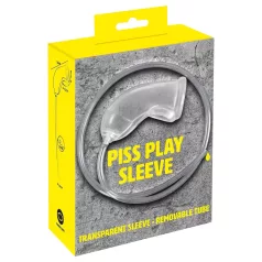   You2Toys Piss Play Sleeve - peenisehülss väljutustoruga (läbipaistev)