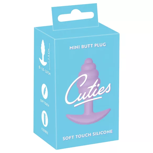 Cuties Mini Butt Plug - silikoonist anaalpunn (lilla, 2,8 cm)