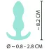 Cuties - mini anaaltapp - silikoon - menta - 2,3 cm