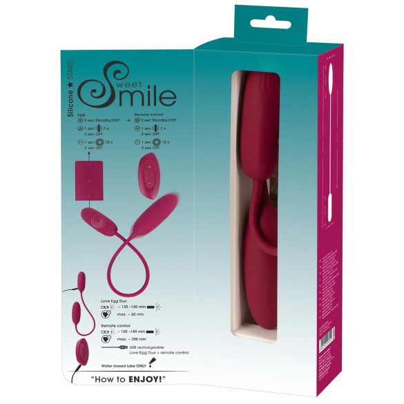 Smile Love Egg Duo - vibro muna - anaalseks ja masturbeerimine