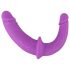 SMILE - kandes rihma ja topelt dildo (lilla-must)