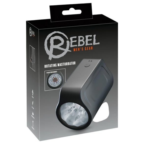 Rebel - veekindel pöörlev masturbaator - must