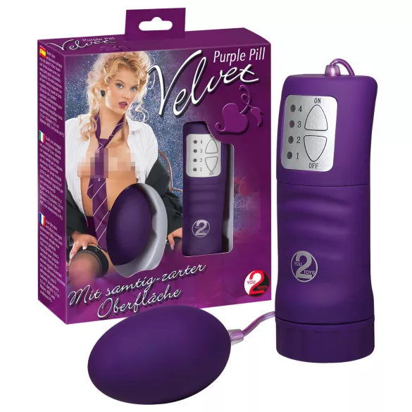 You2Toys - sametpehme vibromuna (lilla)